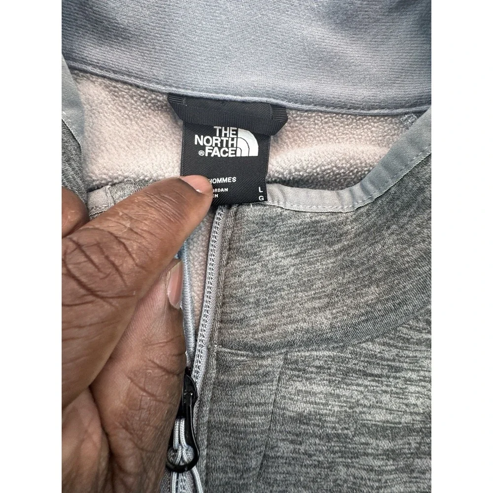 The North Face Mens Canyonlands Full Zip Fleece Jacket Grey Heather Large L